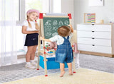3-in-1 Wooden Kid's Easel NaturalBlue, Magnetic Chalkboard/Whiteboard 60 Accessories 76193261