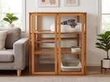 Bamboo Cat Cage, Cat Enclosure, Cat Cages Indoor, Catio Indoor Cat Enclosure, Indoor Cat Enclosure W2641P565680