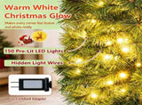 6FT Narrow Pencil Artificial Christmas Tree , Pre-Lit Warm White LEDs, Flame-Retardant PVC, Easy 16463807