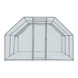 20 x 10 ft Large Metal Chicken Coop, Walk-in Poultry Cage Chicken Hen Run House with Waterproof 93859806
