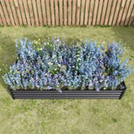 ZUN Raised Garden Bed Kit - Metal Raised Bed Garden7.6x3.7x0.98ft for Flower Planters, Vegetables Herb 97729335