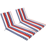 2PCS Set Outdoor Lounge Chair Cushion Replacement Patio Funiture Seat Cushion Chaise Lounge W419P295394