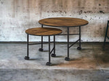 Oblis Vintage Oak Finish Nesting Table Set B2726P408070