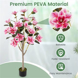 51" Artificial Magnolia Tree With 18 Magnolia Flowers 55616831