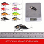 ZUN 56pcs mixed bait small artificial high-quality professional crank bait swing fishing tackle 01185105