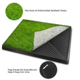 Dog Toilet Indoor Puppy Training Pad, Dog Potty Pet Training Grass Mat, Removable Waste Tray for 07162018