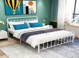 Metal Platform Bed Frame, Victorian Style Headboard/Footboard/Under Bed Storage/No Box Spring W840P296694