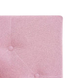 Queen Size Upholstered Platform Bed Frame with Modern Button Tufted Linen Fabric Headboard, No Box W311P198067