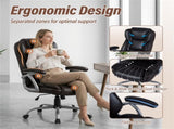Ergonomic Executive Office Chair with Contoured Backrest, Adjustable Height & Recline for Home 56232565