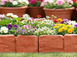 Plastic Lawn Edging, Interlocking Garden Landscape Border, 20Piece 16ft Flexible PP Garden Edging 17884576