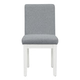 ZUN TREXM Simple and Modern 4-piece Upholstered Chairs with white legs for Living Room, Dining Room WF309287AAD