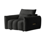 35 "Teddy fabric sofa, modern lounge chair, upholstered with a pillow, apartment, office, living W2564P457791