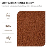 Swivel Accent Barrel Chair, Modern Round Armchairs with Upholstered, Comfy Swivel Accent Chair for W2606P187689