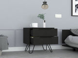Nightstand with 2 Drawers, Modern Bedside Table with Storage, Bedroom End Table for Home B097132918