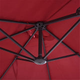 ZUN Outdoor beach umbrella/Double-Sided Market Umbrella （Prohibited by WalMart） 31656027