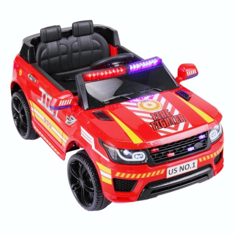 ZUN 12V Kid Ride on Police Car with Parental Remote Control, Battery Powered Electric Truck with Siren, W2181137385