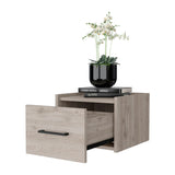 Elfrida Wall-Mounted Nightstand, Sleek Single-Drawer Design with Spacious Top Shelf B128P148914