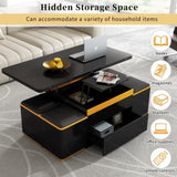 U-Can Lift-Top Coffee Table 4 Storage Stools, Modern Space Saving Center Table N724P292506B
