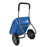 wheel barrow Two wheeled trolley for blue garden 15 inch pneumatic wheel WB189BL W227P331542