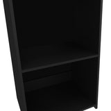 Anthem Bookcase in Melamine with Three Shelves, Black B128P244988
