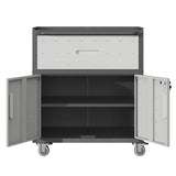 Sturdy and Durable Metal Tool Cabinet for Garage Wheels - Mobile Heavy-Duty Storage Cabinet T2398P222833