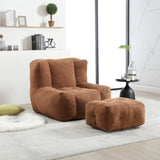 Fluffy bean bag chair, comfortable bean bag for adults and children, super soft lazy sofa chair with W1996P190379