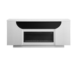 Aurora White 76 Inch Fireplace with TV Lift B201P345169