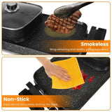 2 in 1 Hot Pot with Grill, Electric Hot Pot 2 in 1 Hot Pot BBQ Grill, Removable Hotpot Pot 2800W 73412339