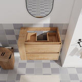 30" Wall Mounting Bathroom Vanity, Soft Close Drawer W999P193004