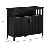Sideboard Buffet Cabinet, Coffee Bar with 2 Doors & Adjustable Shelves, Console Table for Kitchen, 82698564