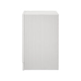 2 Drawers Nighstand with 1 Jewelry Tray, White B016P254598