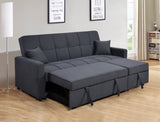 83" Oversized Upholstered Sofa Bed W/Pull Out Couch Bed & Adjustable Backrest,3 Seaters Sofa & Couch W1417131917