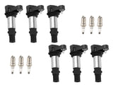 Pack of 6 Ignition Coil Spark Plugs fit for Cadillac CTS Chevrolet GMC Buick UF375 79650318