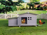 Outdoor Free-Range Wooden Chicken Coop with Asphalt Roof, Leak-Proof Pull-Out Tray, Secure Predator 86803503