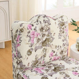 ZUN Flannel single dining chair with soft seat cushion and backrest, no armrests, matching pillow can be W487P221664