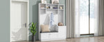 ZUN Elegant Design Hall Tree with Comfort and Storage Solutions, Functional Hallway Shoe Cabinet with 73828182