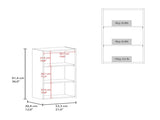 Wall Cabinet 36" H, 3 shelves, White B097P250921