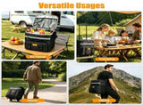 35L Rolling Cooler Bag 2-in-1 Insulated Lunch Backpack with Telescopic Handle Wheels Adjustable 09732445