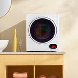 GYJ28-88-E Compact portable Household clothes Dryer 1.5CUFT Drum Dryer with LED display -White 120V 90579716
