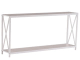 Triamine Board Cross Iron Frame Porch Table Sofa Side Table Reddish Oak Wood 99848772