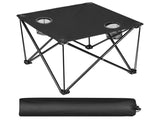 Compact Foldable Outdoor Side Table No-Tool Setup, Water-Resistant 600D Fabric, Steel X Holds 44 99486404