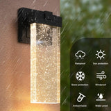 Outdoor waterproof transparent LED crystal wall lamp with light sense 05453058