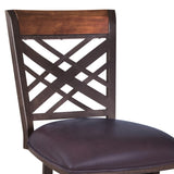 Tahiti 30" Barstool in Auburn Bay finish with Brown Pu upholstery B2736P354272
