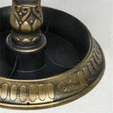 Bronze bird bath feeder with flowerpot base 90641002