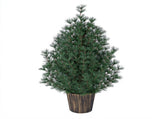 3 FT Potted Artificial Christmas Tree, Unlit Small Xmas Tree with 119 Branch Tips, Distressed Gold 71962916