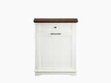10 Gallon Tilt Out Trash Cabinet Freestanding Trash Bin Cabinet Wood Garbage Recycling Cabinet with 64350524