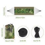 ZUN Camping Hammock, Portable Double Hammock with Net,600lbs Load 2 Persons Hammock w/Mosquito Net 91359901