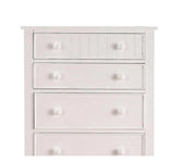 ZUN Contemporary White 1pc Chest of Drawers Plywood Pine Veneer Bedroom Furniture HS00F4239-ID-AHD