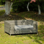 ZUN Dog Bed, Pet Bed, Pet Enclosures, Pet Outdoor Pet Patio Seasonal PE Wicker Pet 17357879