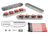 Valve Cover Fit Ford GM LS, polished, with high voltage wire and ignition coil MT039002 69338982